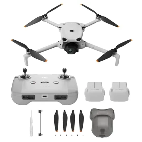 Pack DJI Lito 1 Dos Baterías con DJI RC-N3, dron con cámara 4K para principiantes