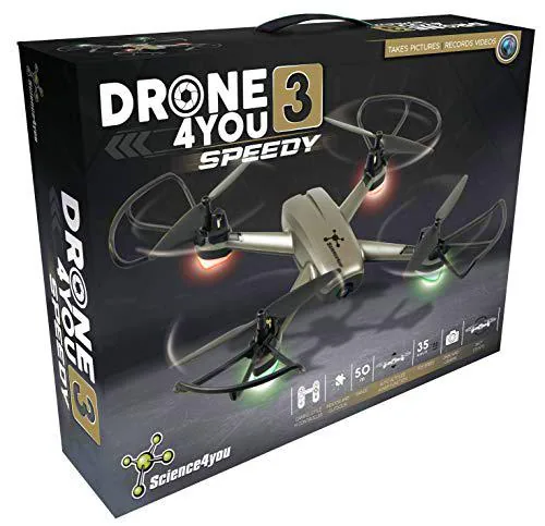 Drone4you Speedy - Drone para Niños con Cámara HD y Controlo Remoto de Science4you