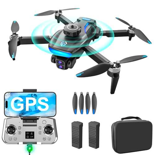 OBEST GPS Drone con cámara 4K, 5G WIFI FPV plegable RC Quadcopter