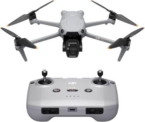 DJI Air 3S (RC-N3), dron con cámara 4K, dron con doble cámara con cámara gran angular con CMOS 1"
