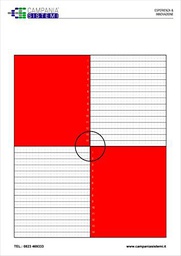 Target para Drone fotograma formato A3 - Kit 12 piezas blanco/rojo