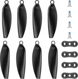 PLEGBLE 8PCS hélice para fotografía aérea plegable quadcopter accesorios drone PL-516 Repuestos de paleta plegable