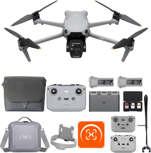 Combo DJI Air 3S Fly More (RC-N3) Bundle, Dron Con Cámara CMOS de 1» Gran Angular y Teleobjetivo Medio