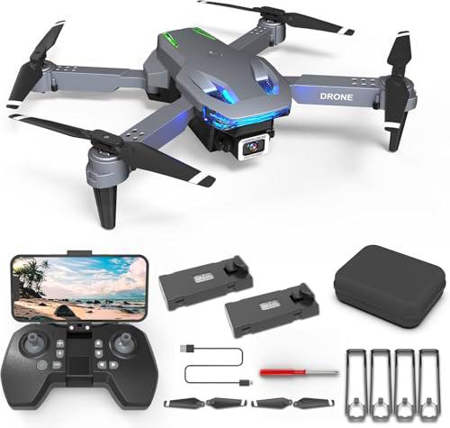 Dron T28 con cámara - Cuadricóptero plegable FPV RC para principiantes y adultos