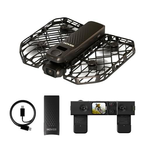 HOVERAir X1 Pro Dron con Camara, 192g Cámara Deportiva 4K Plegable con 10 Modos Automáticos