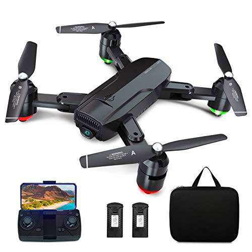 Dragon Touch Drone Plegable GPS con Cámara 1080P HD Avión con WiFi FPV Control Remoto Modo sin Cabeza RC Quadcopter Drone para Niños Principiantes Adultos