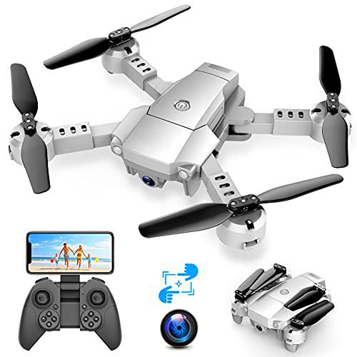 Mini dron plegable A10 con cámara HD 720P cuadricóptero Fpv Wifi RC con control de voz