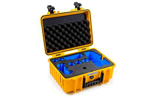 B&amp;W - Maletín de Transporte Exterior para dji Mavic 3 Type 4000 o dji Mavic 3 Fly More Combo Type 4000 Amarillo