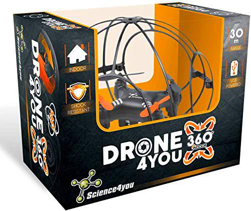 Drone4you 360 Indoor - Mini Drone con Cámara y Controlo Remoto