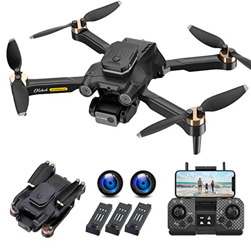Drone con cámara 4K HD drone para principiantes GPS plegable RC Quadcopter