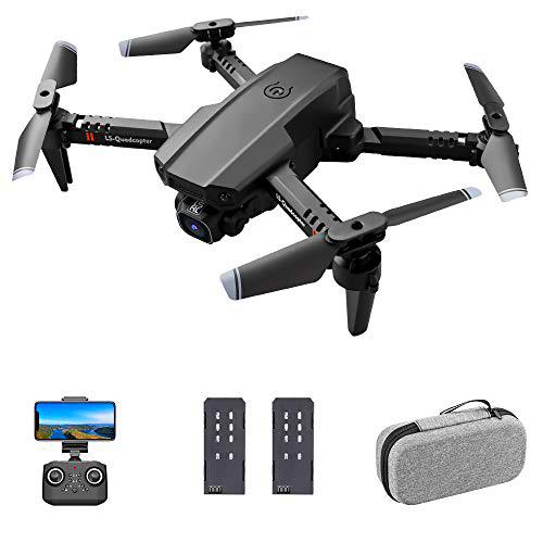 GoolRC Drone RC LS-XT6 con cámara Cámara 4K Seguimiento de Vuelo Sensor de Gravedad Gesto Foto Video Altitud Modo sin Cabeza RC Quadcopter para Adultos Niño