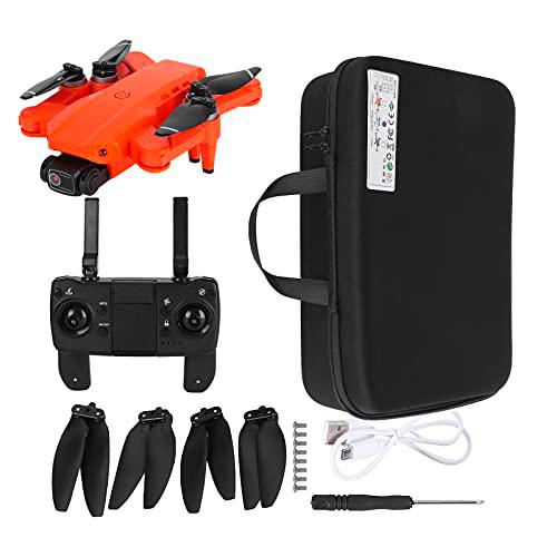 Pwshymi L900 Pro Drone Plegable GPS 4K Professional 5G WiFi Drone Cámara Dual HD Quadcopter sin escobillas con Retorno automático para entusiastas de los Drones(Bolso Negro Naranja)