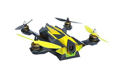 Qimmiq Racer - Dron con cámara integrada (HD, 1.0 MP) Color Negro y Amarillo